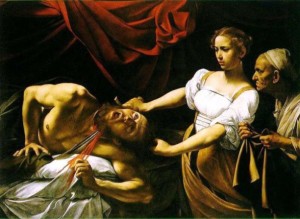 BIBLE PAINTINGS.JUDITH Caravaggio Judith Beheading Holofernes