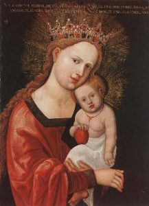 Painting of the Madonna and Child Jesus