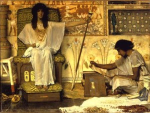 Joseph, overseer of Pharaoh's graneries, Alma Tadema