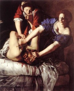 BIBLE PAINTINGS.JUDITH, Artemisia Gentileschi,Judith Beheading Holofernes