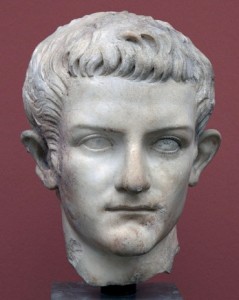 Bust of the emperor Caligula made at about the time of his meeting with Herod Antipas and Herodias