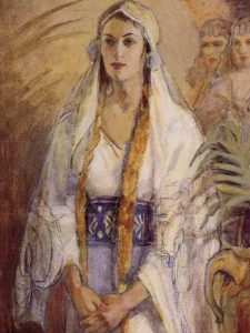 'Esther', painting by Minerva Teichert