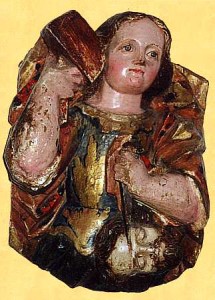 BIBLE WOMEN: DEBORAH: Medieval carving of Jael and Sisera