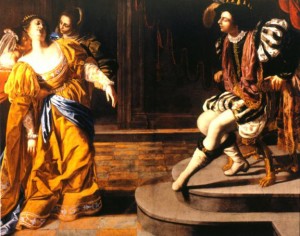 Title: 'Esther Before Ahasuerus', Artemisia Gentileschi, 1628-35