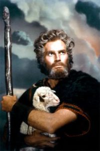 'The Ten Commandments', with Charlton Heston as Moses