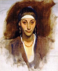 John Singer Sargant's Egyptian Woman with Earrings