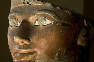 Statue of a beautiful woman from ancient Egypt