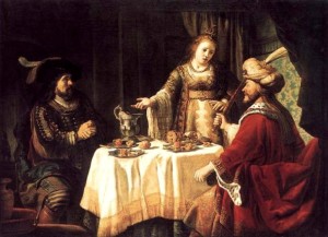 'The Banquet of Esther', Jan Victors, 1640's