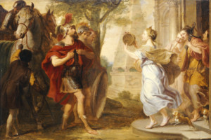 Jephtah Greeted by his Daughter, Erasmus Quellinus