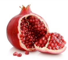 Pomegranate, a symbol of fertility in ancient pagan religions. Apples do not grow naturally in the Middle East.