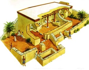 Reconstruction of a Philistine temple