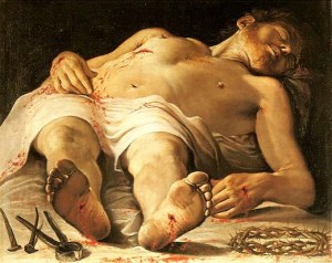 Annibale Carracci The Dead Christ 1584