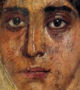 Portrait of an older woman, from the Fayum coffin portraits