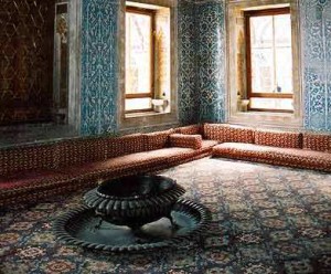 Harem rooms from Topkapi Palace in Turkey