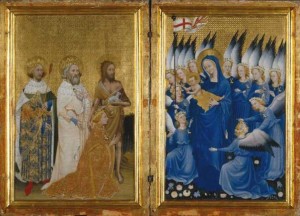 The Wilton Diptych, painter unknown, 1395-99