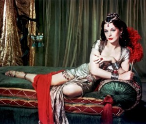 Delilah (Hedy Lemarr) in the Hollywood movie 'Samson and Delilah'