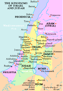 Map of the breakaway states of the North (Israel)
