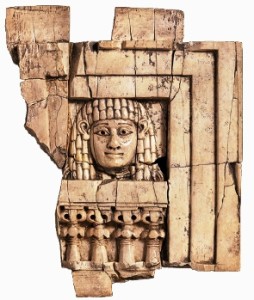 Decorative ivory plaques like these were excavated at the site of the Palace
