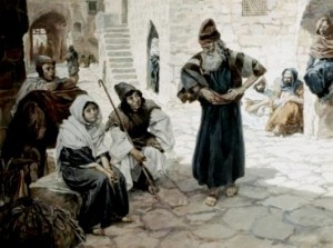 The travellers wait for an offer of hospitality, James Tissot