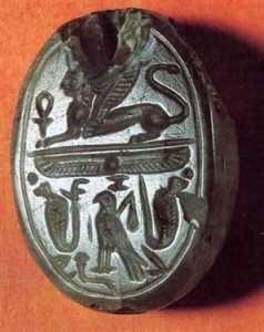 This may or may not be the seal of Jezebel: the inscription is damaged at a crucial spot, so there cannot be a definite answer
