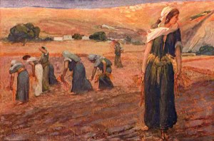 Ruth and Naomi in Bible Paintings: James Tissot, Ruth Gleaning, 1896