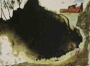 Paintings of Noah and the Ark, Salvador Dali, Aquae diluvii super terram, 1964