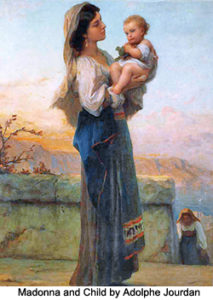 Madonna and child, by Adolphe Jourdan