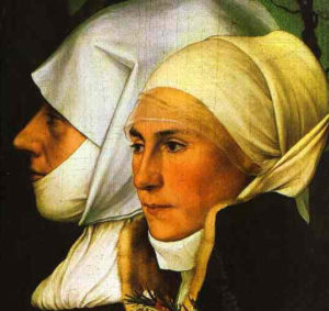 Painting of an older and a younger woman