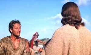 Ben Hur meets Jesus in the film 'Ben Hur'