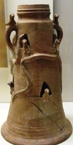 Offering vase covered in snakes, from the ancient Canaanite city of Beth-Shean in northern Israel