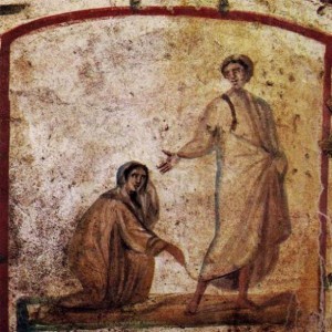 Painting from the catacombs: the story of the woman with an issue of blood was important to the earliest Christians