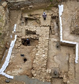 A house recently excavated in Nazareth
