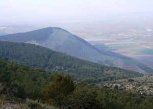 The slopes of Mount Tabor where Michal's father Saul and her three brothers, including Jonathan, were killed in battle against the Philistines