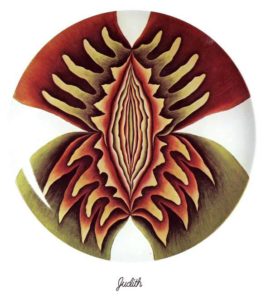 The 'Judith' plate, from The Dinner Party by Judy Chicago