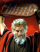 Moses smashes the stone tablets in 'The Ten Commandments'