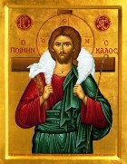 Icon of Jesus as the Good Shepherd