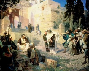 Jesus and the woman taken in adultery, Polenov