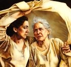 Ruth and Naomi, painting by Sandy Freckleton Gagon, detail of a larger picture