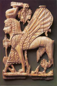 Ivory carving of a cherub, Samaria