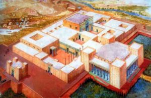 Reconsturction of the Apadana Palace in ancient Susa