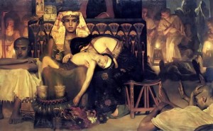 Lawrence Alma Tadema, Death of the Pharaoh's firstborn son