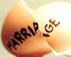 Broken egg, marriage
