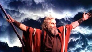 The Parting of the Red (Reed) Sea in 'The Ten Commandments'