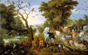 The Animals enter the Ark, Jan Brueghel the Elder, painting