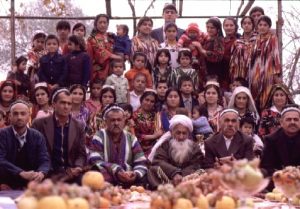 Large Middle Eastern family