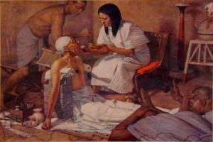 Surgical operation in ancient Egypt, reconstruction