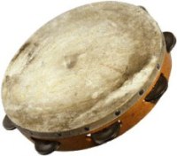 A well-used tambourine