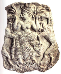 Carved image of an ancient fertility goddess
