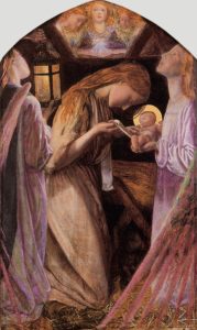 Nativity, Arthur Hughes, 1858