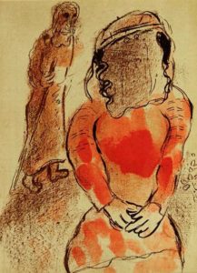 BIBLE PAINTINGS: TAMAR: Marc Chagall, Tamar Judah's daughter-in-law